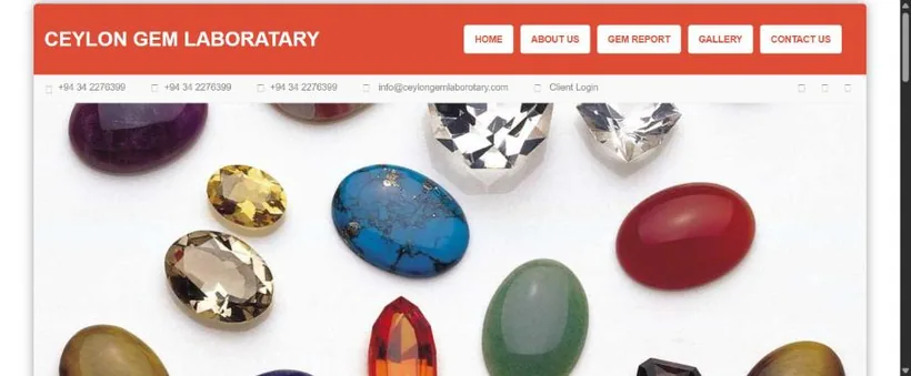 Ceylon Gem Laboratory website screenshot